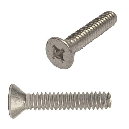 FPMS62A #6-32 X 2" Flat Head, Phillips. Machine Screw, Coarse, Aluminum